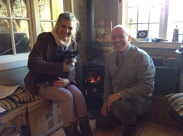 Mark and Gill at Salamander Stoves