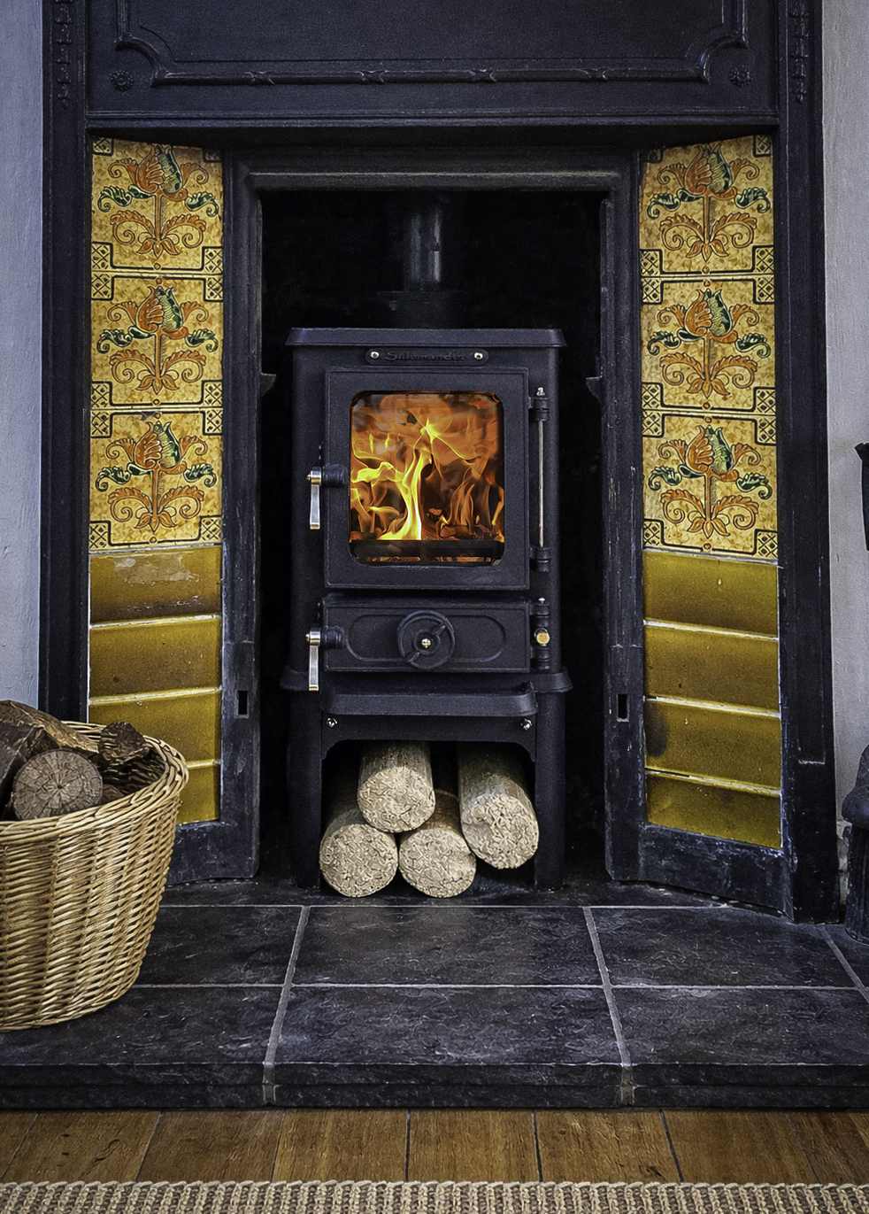 Small fireplace