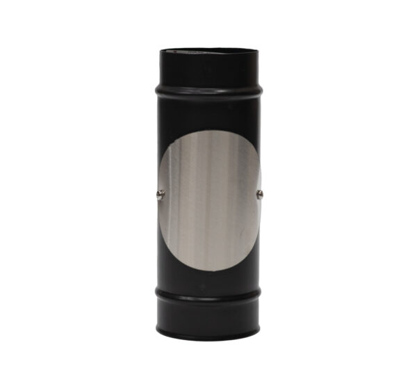 100mm Single Wall Vitrelux Flue Pipe - 250mm Length (With Inspection Door)