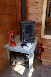 Small Stove Installed in a Mobile Home
