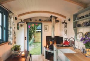 small wood stove shepherd hut 7