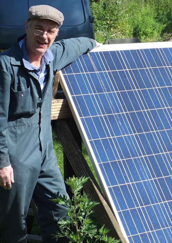 Off grid living 3. – Installing an off grid cabin solar power set up.