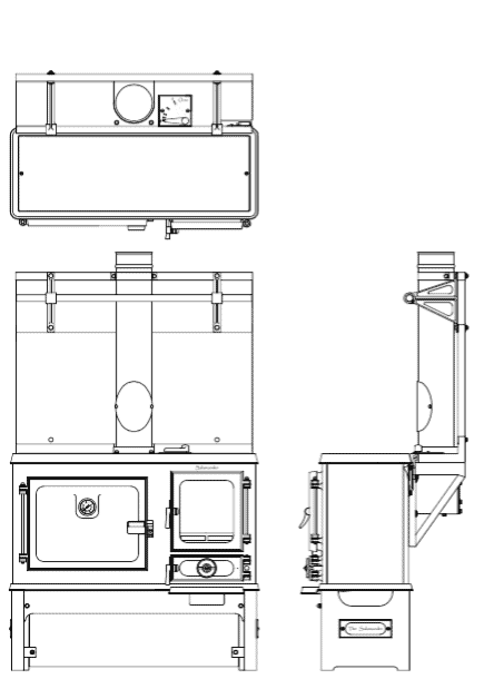 The Small Wood Cook Stove from Salamander Stoves