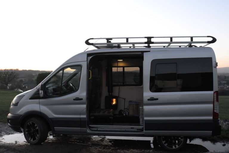 stove in a van