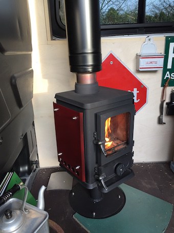 tiny wood stove for a van