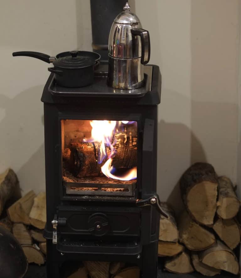 tiny wood stove cookery