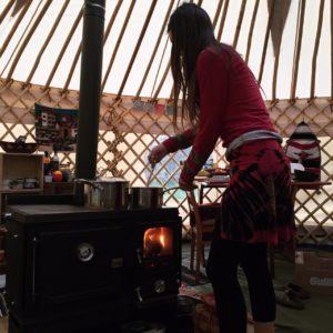 Cooking on The Little Range Stove