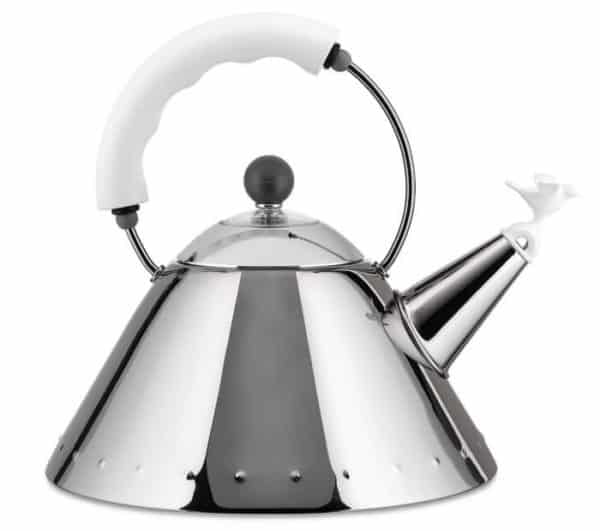 Alessi Small Stovetop Kettle Little Bird 9093 White