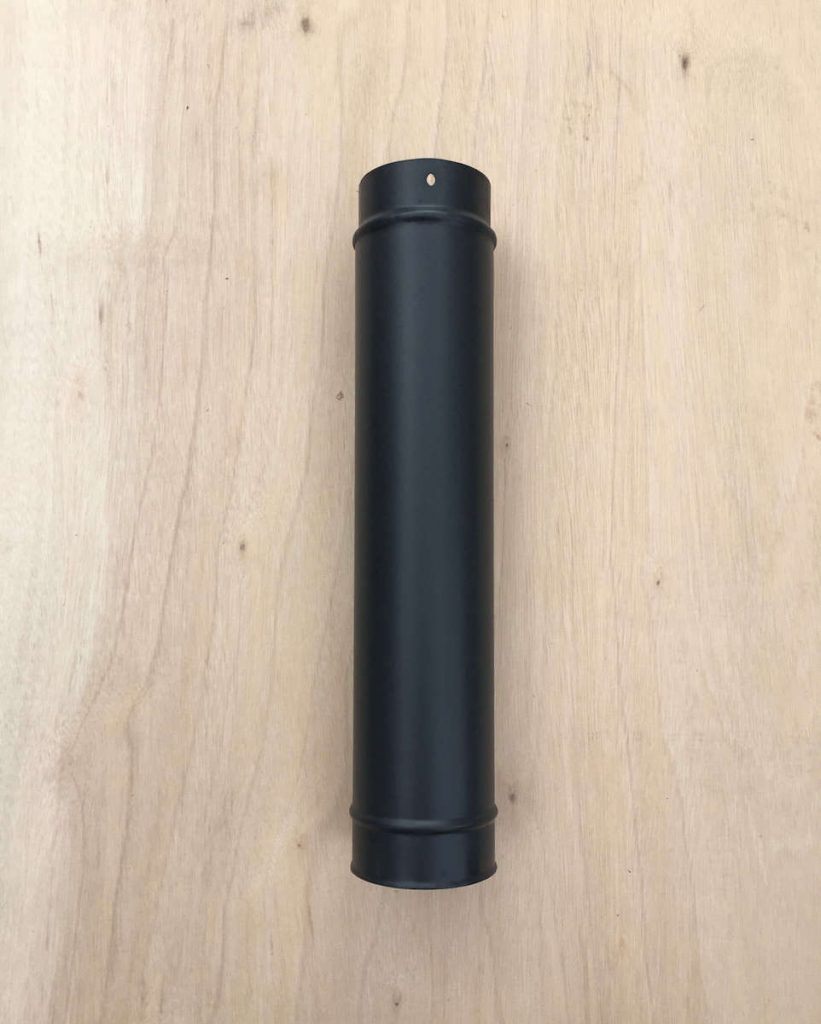 100mm Single Wall Vitrelux Flue Pipe – 500mm Length