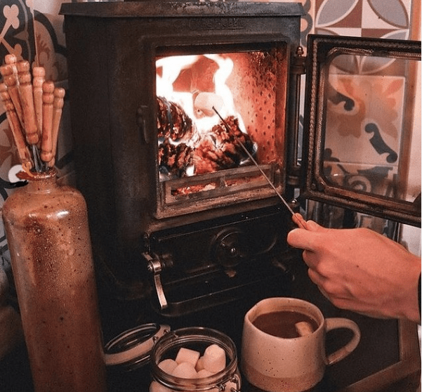 toasting-marshmallows-in-a-small-wood-stove