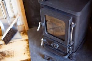 Hobbit Small Wood Burning Stove Installed In A Shepherds Hut Dunmore Northumberland