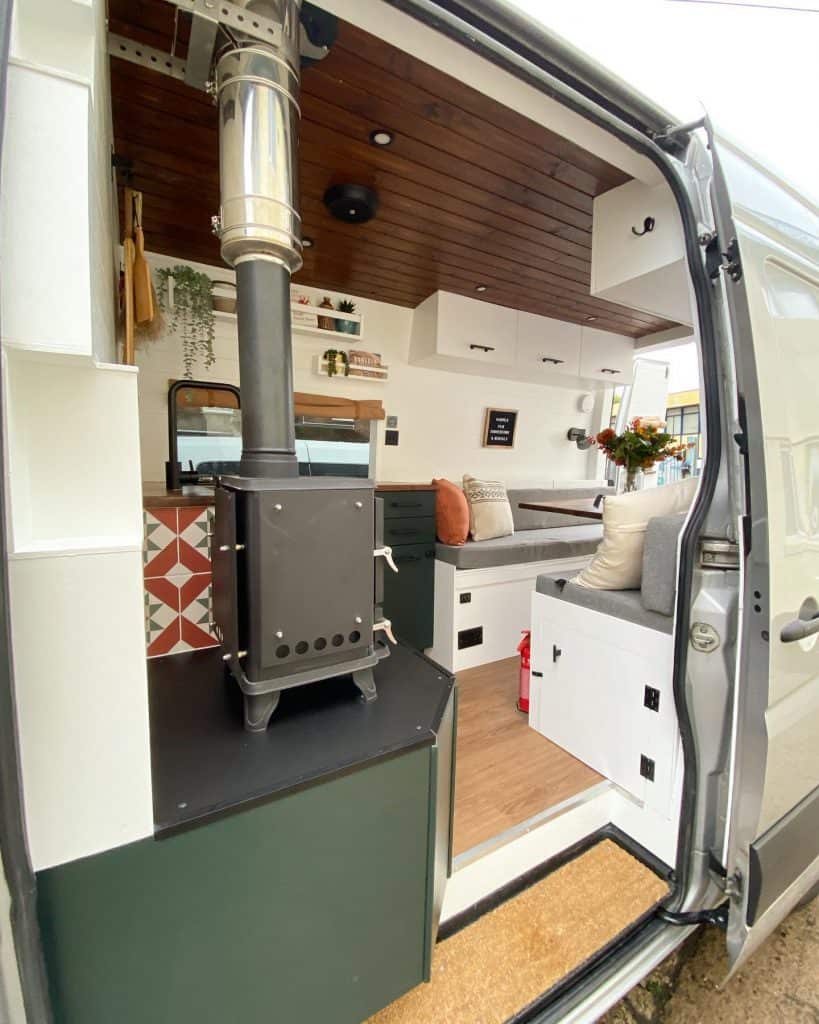 Vanfolk Campervan Conversion Small Wood Stoves Salamander Stoves