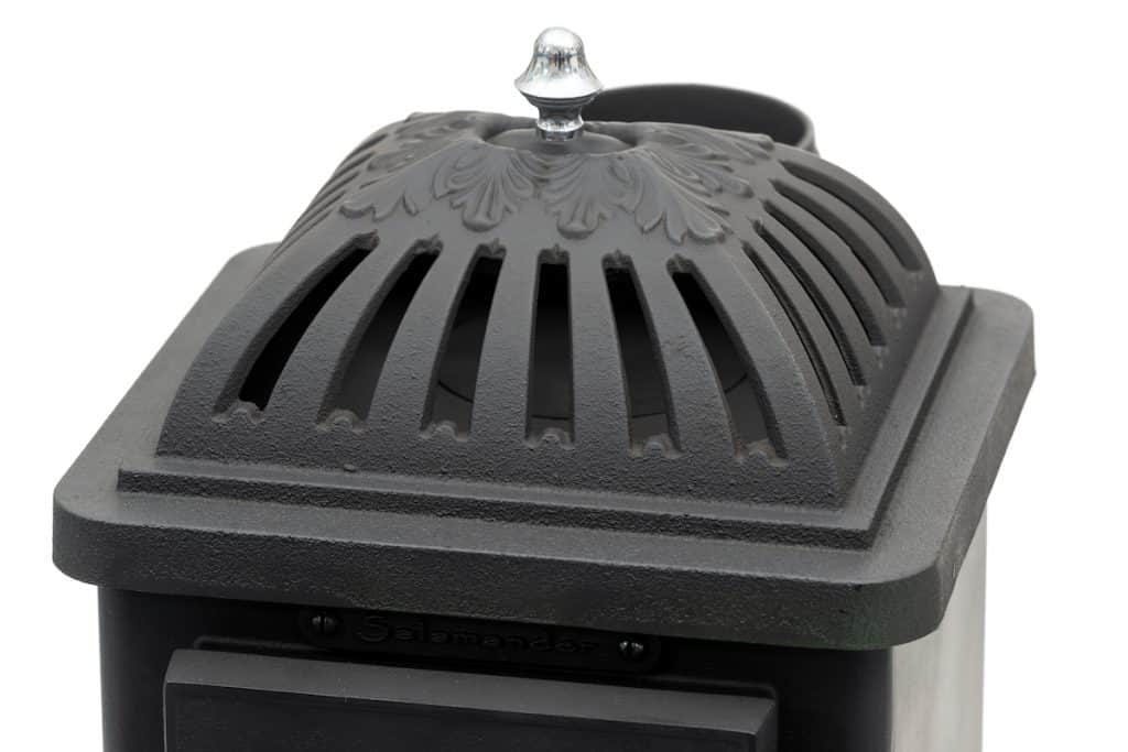Salamander Stoves - Cast Iron Stove Hat For The Hobbit Small Wood Burning Stove 1