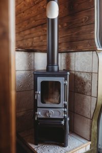 Salamander Stoves The Hobbit Small Wood Burning Stove Installed In A Supertramped Co Van Conversion Faith 2