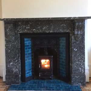 Salamander Stoves The Hobbit Small Wood Burning Stove Installed In A Victorian Fireplace By ONeill Brickwork Ltd 2