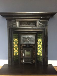 Salamander Stoves The Hobbit Small Wood Burning Stove Installed In A Victorian Fireplace By ONeill Brickwork Ltd 3