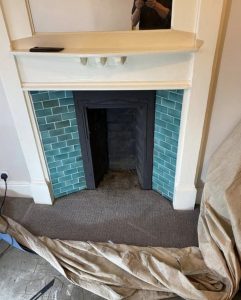 Salamander Stoves - The Hobbit Small Wood Burning Stove Installed Into A Victorian Fireplace - Cheshire Stoves 1