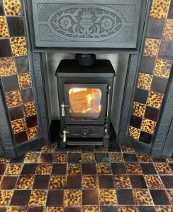 Salamander Stoves The Hobbit Small Wood Burning Stove Installed Into A Victorian Fireplace Cheshire Stoves 16