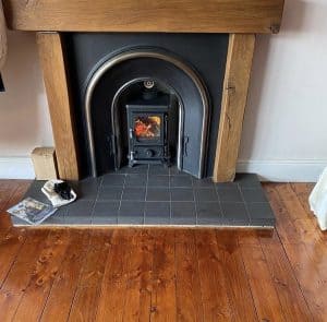 Salamander Stoves The Hobbit Small Wood Burning Stove Installed Into A Victorian Fireplace Cheshire Stoves 18