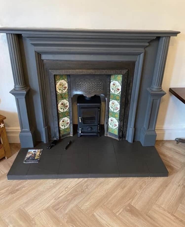 Salamander Stoves The Hobbit Small Wood Burning Stove Installed Into A Victorian Fireplace Cheshire Stoves 8