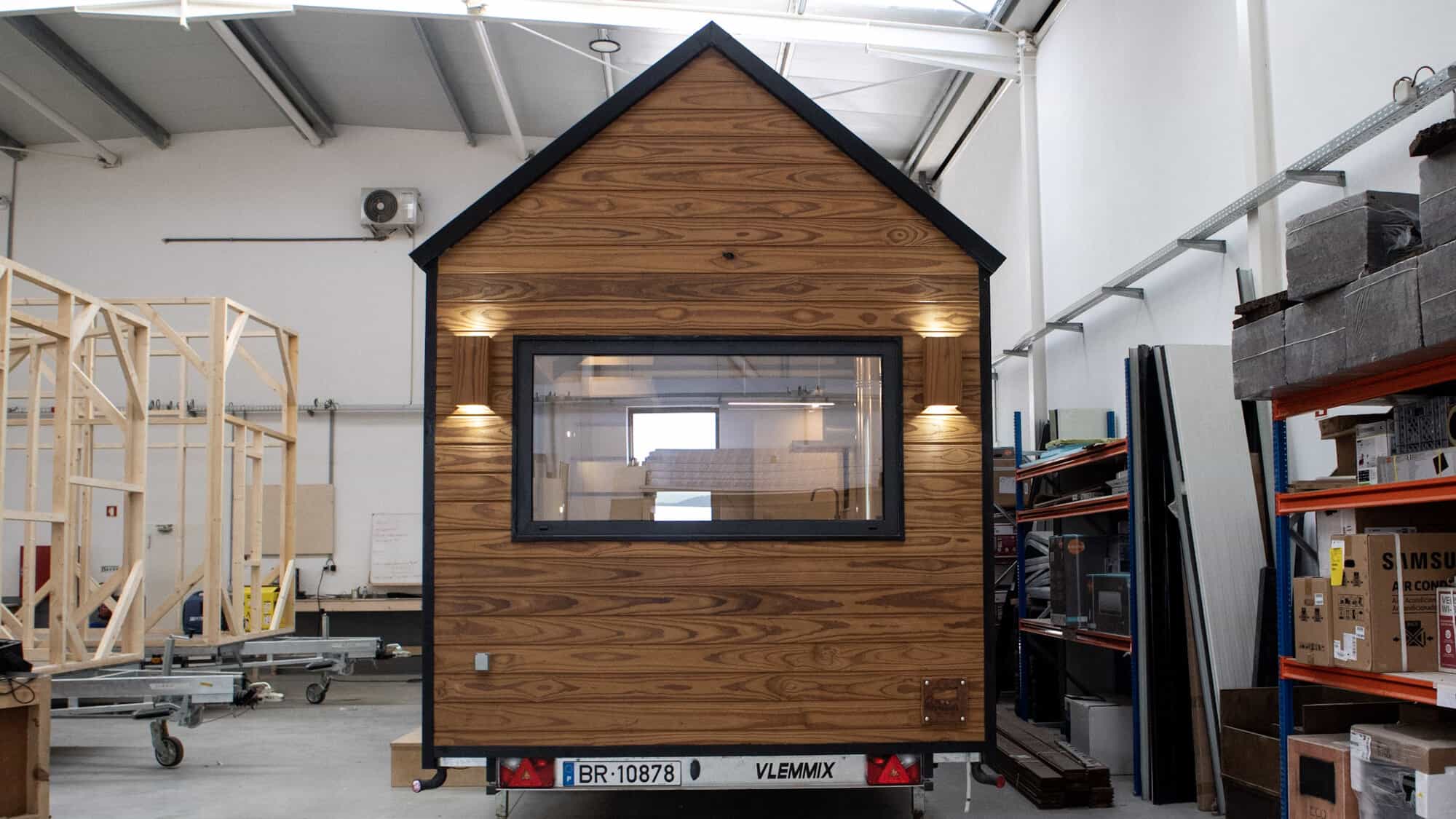 Small wood heater for store tiny house