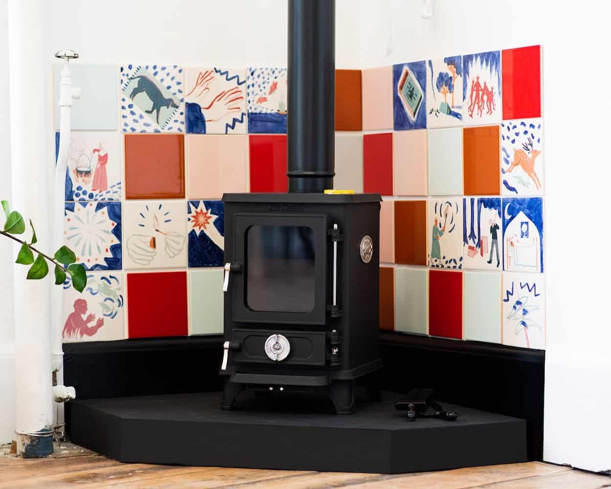 Salamander Stoves Small Wood Burning Stoves For Victorian Fireplaces Tiles Told Case Study Image 1