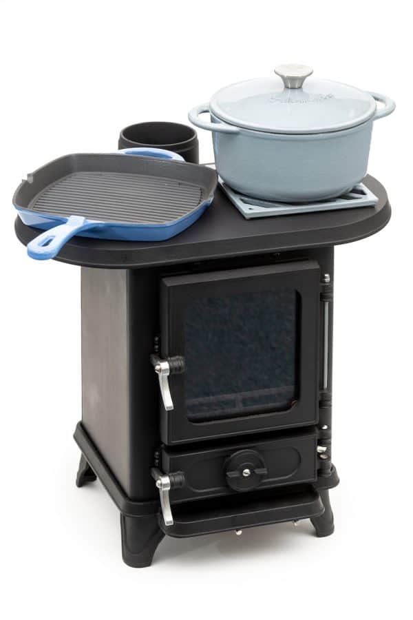 Extended Hotplate Salamander Stoves Small Wood Cook Stove