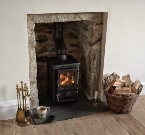 Salamander Stoves The Hobbit Small Wood Burning Stove Hollie Berries Household Fireplace Installation 1