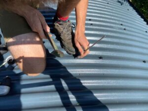 Salamander Stoves Installing a Wood Burner into a Shepherd's Hut Punching the Roof