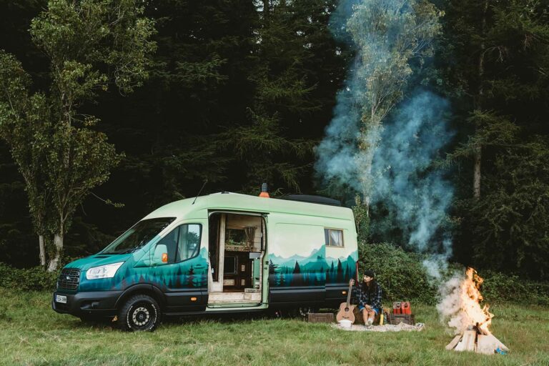 Salamander Stoves The Hobbit Small Wood Burning Stove Installed In A Supertramped Co Van Conversion Rumi 10