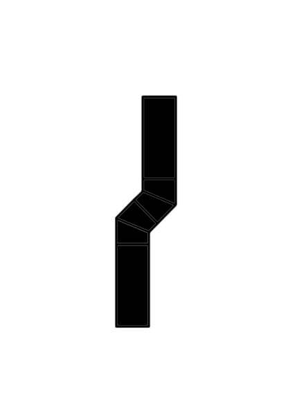 4" Black Powder Coated