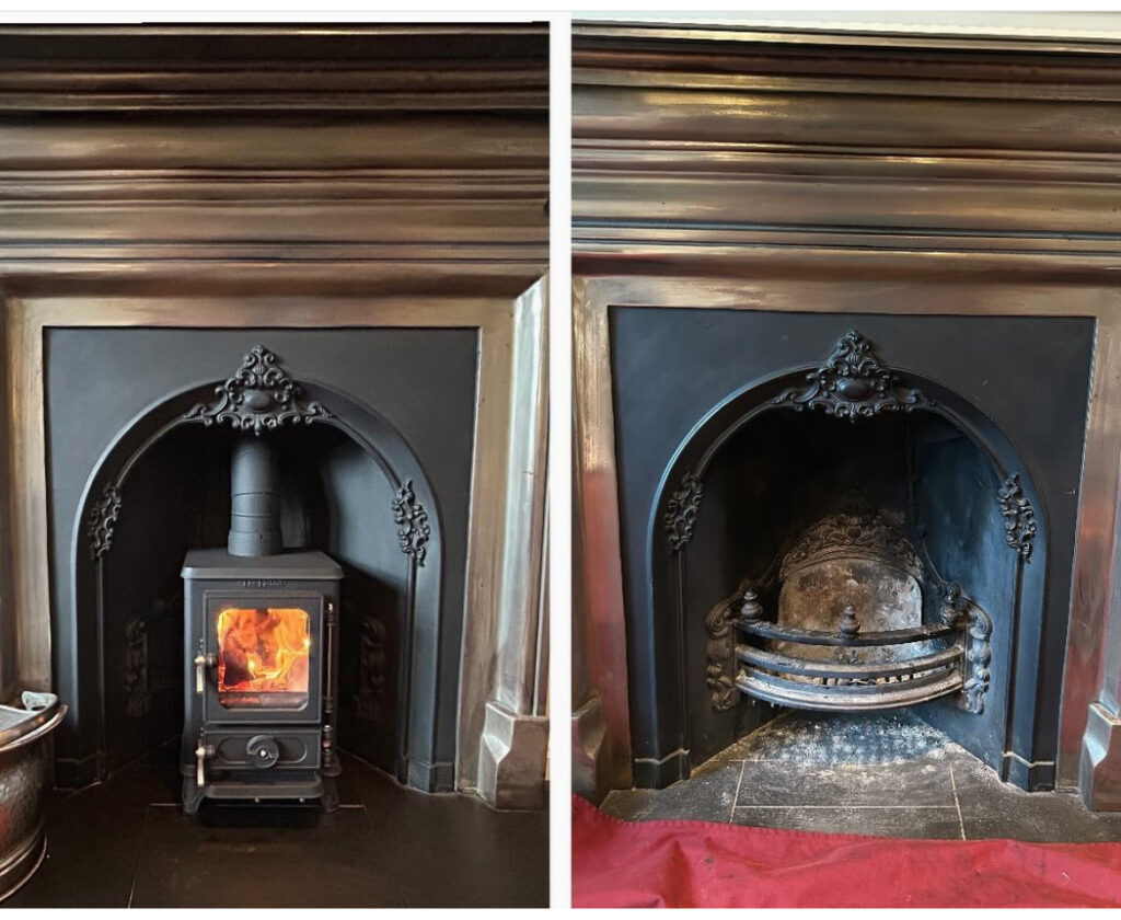 how to install a wood burning stove