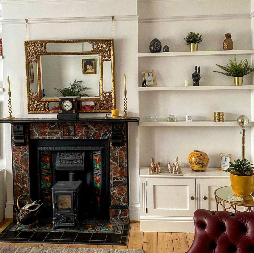 wood burning stove installation