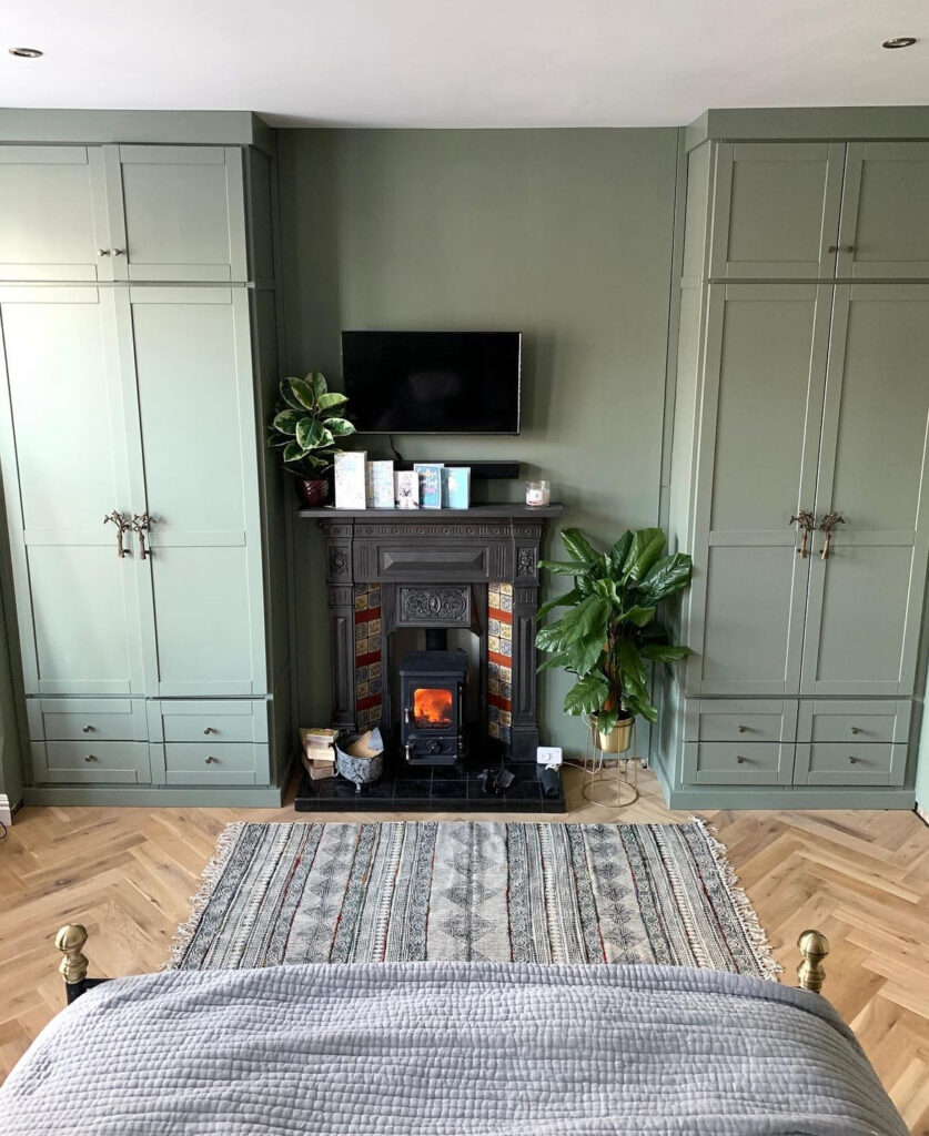 wood burning stove installation