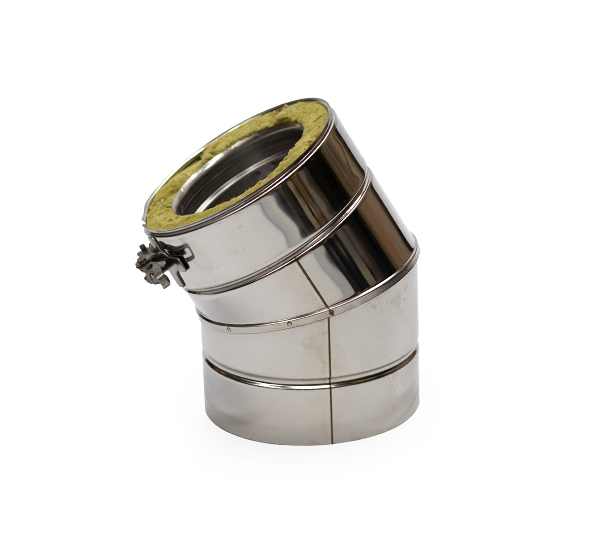 100mm Twin Wall Insulated 30 Degree Elbow