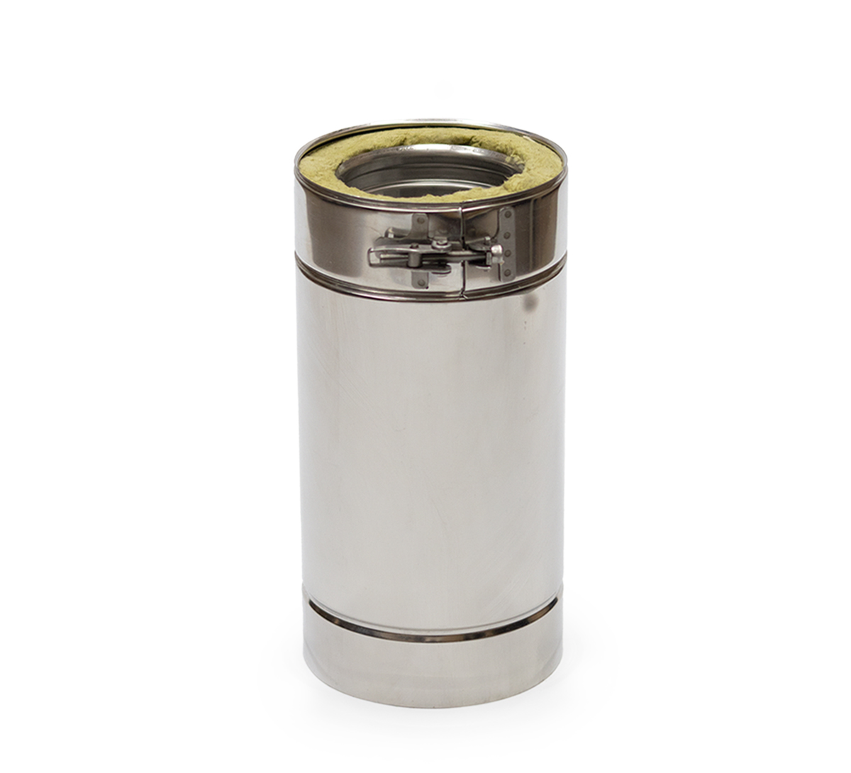 100mm Twin Wall Insulated Flue Pipe - 300mm Length