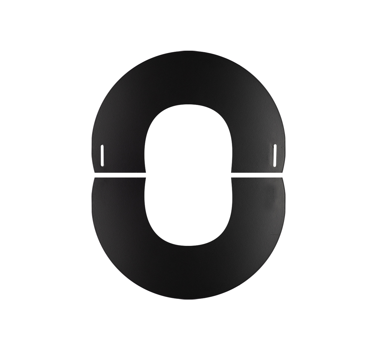 split trim plate black