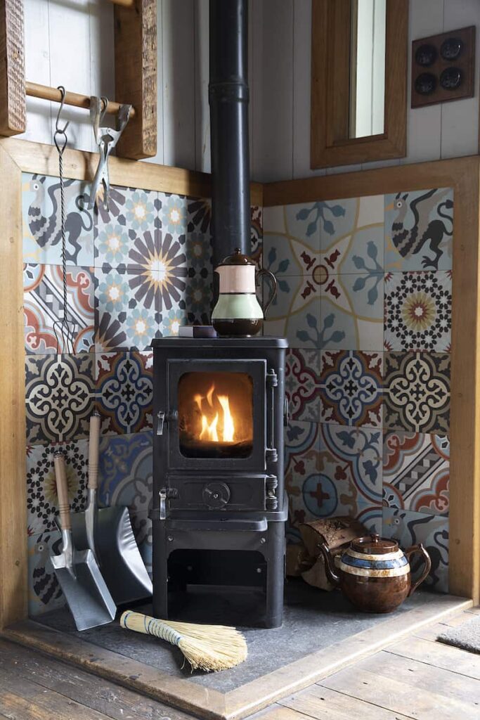 home ideas for wood burning stove