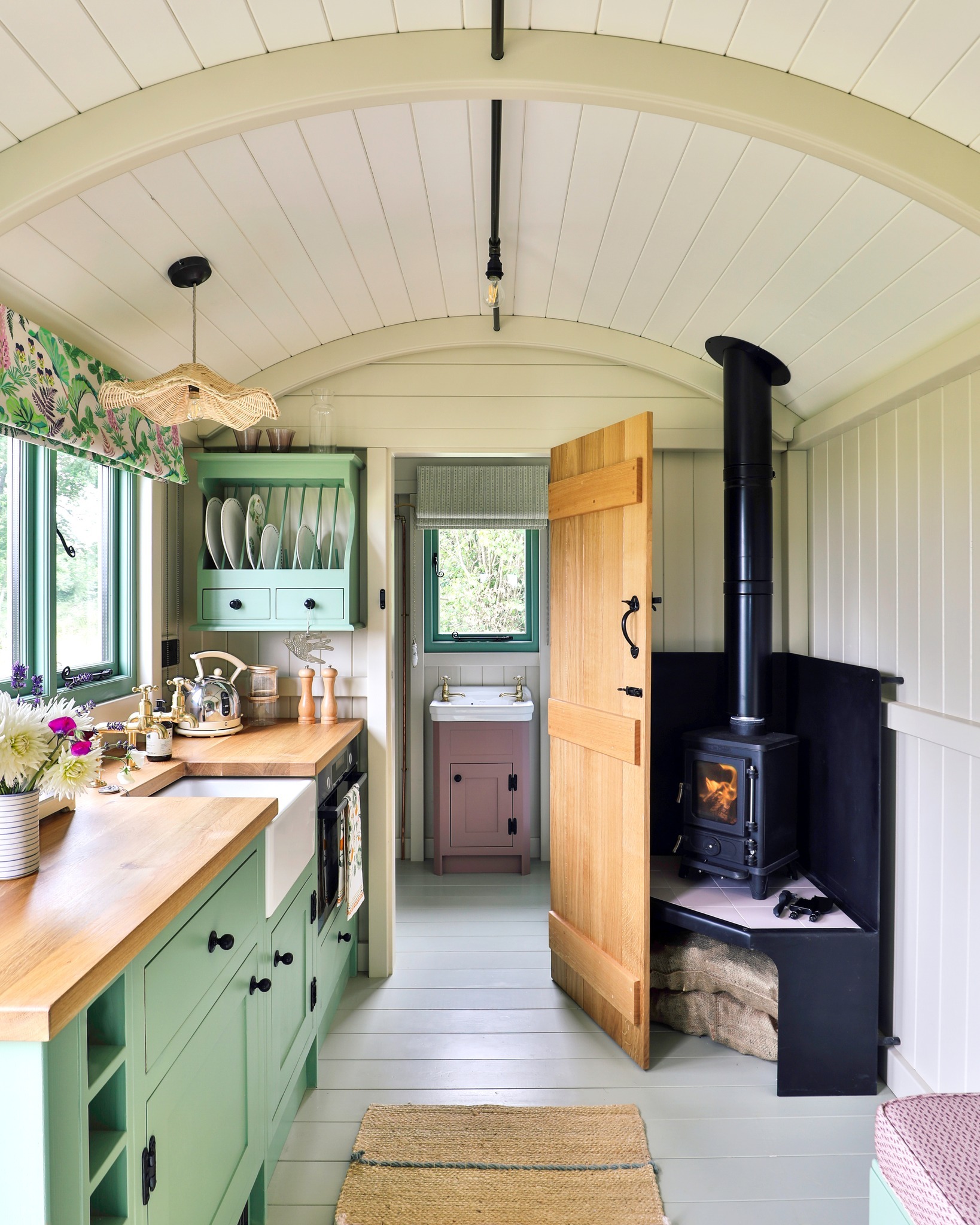 log burner for shepherds hut