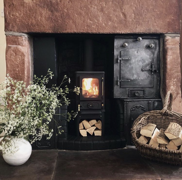 fireplace ideas for small stove