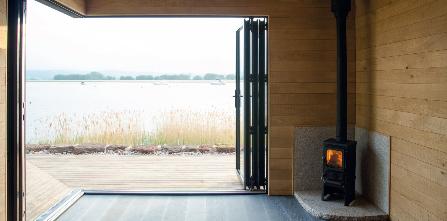 small log burner for garden room