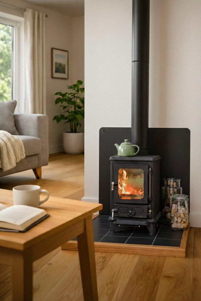 modern eco-design stove