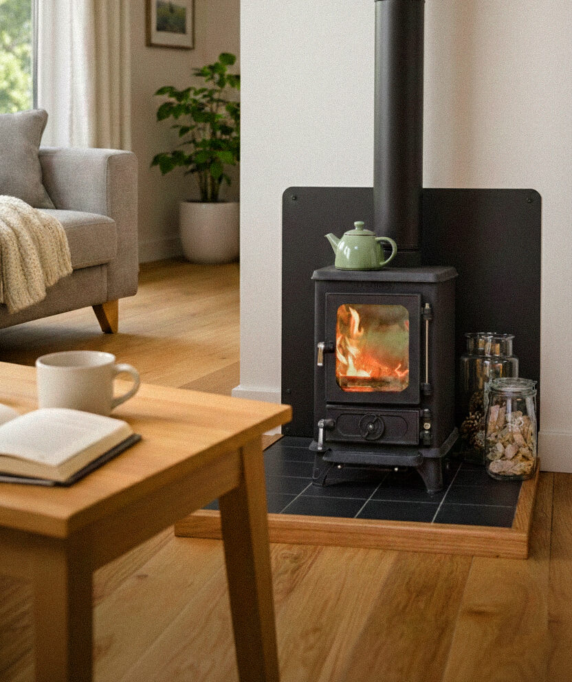 modern eco-design stove